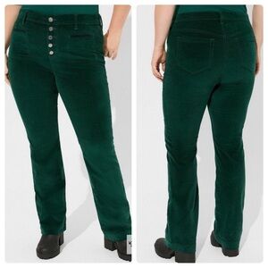 Torrid Green Corduroy Pants